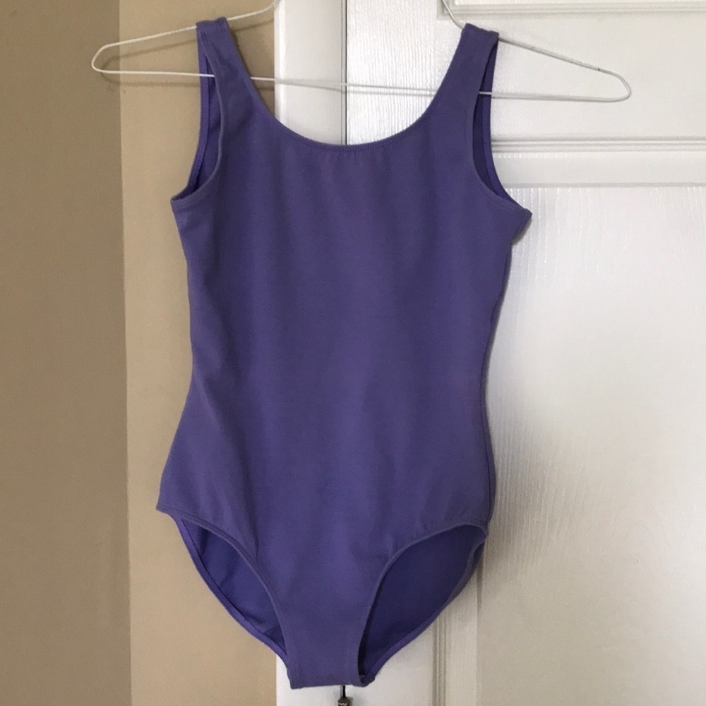 Lavender bodysuit by Bloch, size 14
